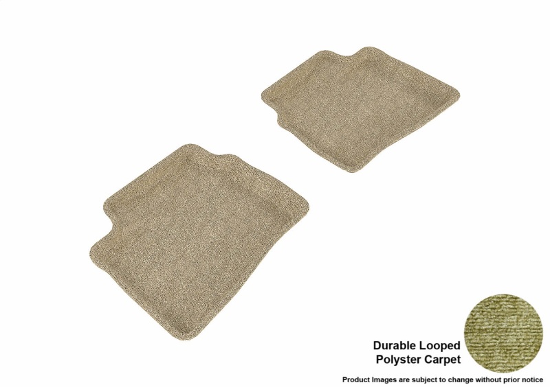 Hyundai Elantra Floor Mats - Rear - 3D MAXpider - Classic - Tan - `07-`10